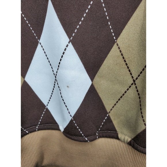 Rare Old Skool The Original Brand Brown Argyle XL V-Neck Sweater Vest - Picture 4 of 12